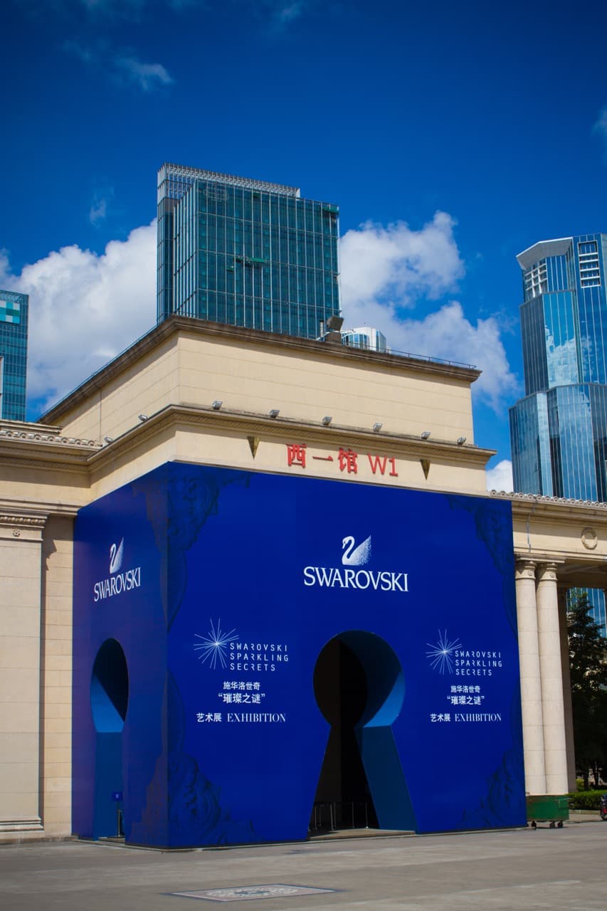 The Swarovski Sparkling Secrets exhibition in Shanghai
